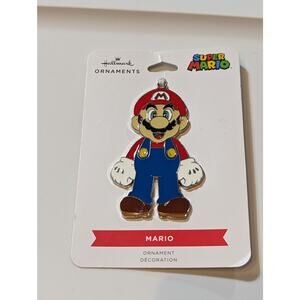 NEW Hallmark 2021 SUPER MARIO 3" Flat Metal Enamel Coated Tree Ornament